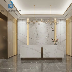 <span class=keywords><strong>Prix</strong></span> de gros, design moderne personnalisé pour salon de coiffure, ensemble de mobilier de salon de coiffure avec miroir carré de luxe - Product Image 4