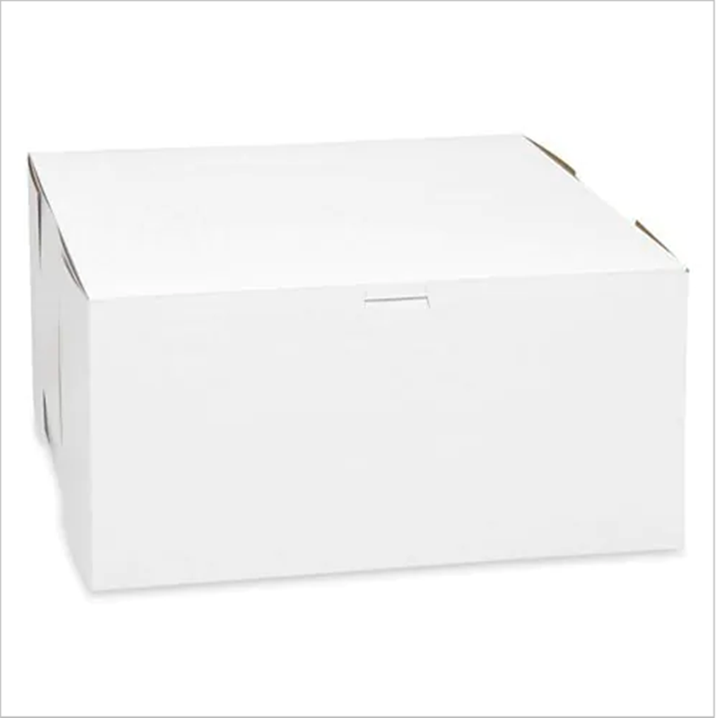 Blanco caja de pastel panadería caja de 12 ''x 12'' x 6 ''galletas caja