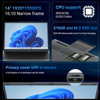 14 Inch 16:10 Scherm Smalle Rand I3 I5 I7 Gaming Laptop Ddr Ssd Cover Persoonlijke Home Business Office Notebook Computer Laptop Pc
