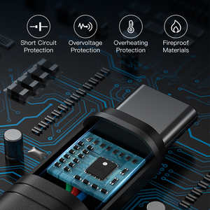 Schitec charge super rapide 3A 60W câble USB C charge rapide synchronisation transfert de données type c câble de données pour iphone huawei samsung - Product Image 5