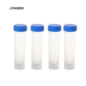 개별 포장이있는 Fanen 팔콘 튜브 실험실 플라스틱 50ml 원심 분리기 튜브 큰 플라스틱 튜브