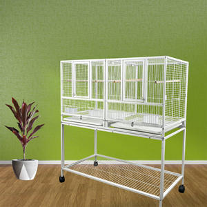 Fabrika doğrudan Playtop papağan Quaker Conure Parakeet Lovebird Finch kanarya üç katmanlı yetiştiriciliği için ekstra büyük Metal kuş kafesi - Product Image 4