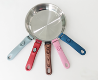 Ensemble de casseroles SUS304 pour cuisinières à gaz, poignée de casserole antiadhésive amovible, ensemble de casseroles tri-couches, avec poignées amovibles