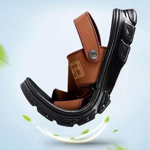 2025 여름 남자의 복고풍 멋진 샌들 통기성 캐주얼 스포츠 스타일 PVC 유행 새로운 성인 나들이 해변 게으른 슬리퍼 - Product Image 2