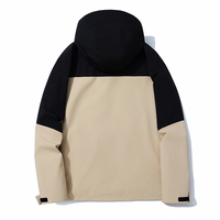 Veste de randonnée d'hiver à manches longues pour hommes, équipement de plein air personnalisé avec support imperméable, fermeture à glissière coupe-vent en graphène