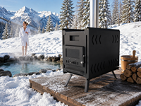 Poêle à bois sans fumée Warmfire pour sauna 6KW en acier inoxydable 430 à faibles émissions de COV pour sauna intérieur