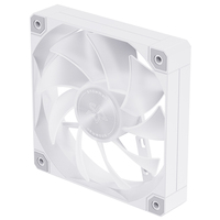 Ventilateur de boîtier PC SNOWMAN AS120 120mm blanc sans LED, 76.8CFM, haut débit d'air, PWM 4 broches, pales inversées, refroidissement de serveur, vente en gros