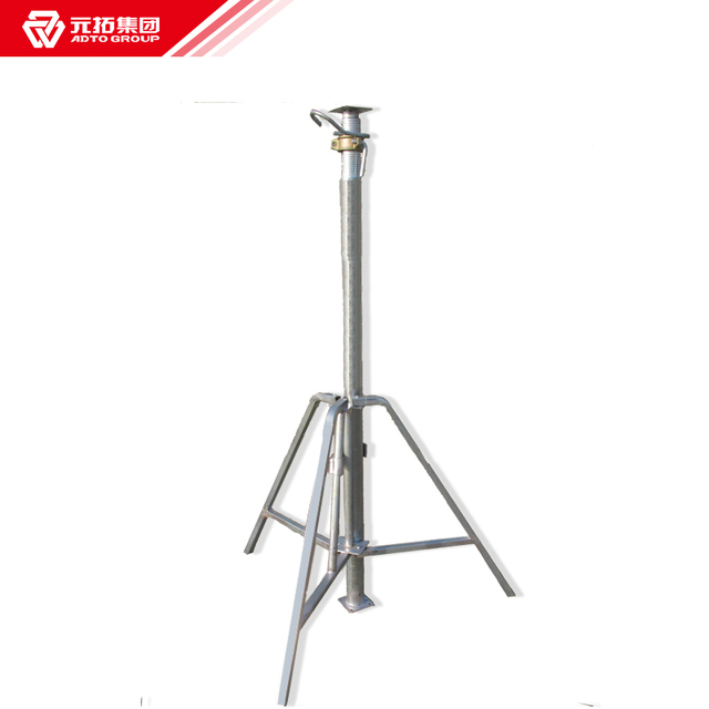 ADTO Telescopic Galvanized Steel Acrow Prop Tripod for Slab Shuttering Concrete Building