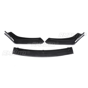 Nouveau kit carrosserie 3 pièces aspect fibre de carbone/noir pour lèvre de pare-chocs avant de voiture Honda Civic Berline 4 portes 2016 2017 2018 - Product Image 3