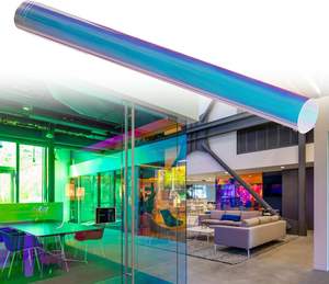 01XC Радужная световая тонированная пленка для строительства декоративная дихроичное стекло - Product Image 1