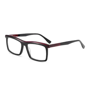 趋势产品2024新款男士眼镜大方形色块框架醋酸纤维设计眼镜光学眼镜
