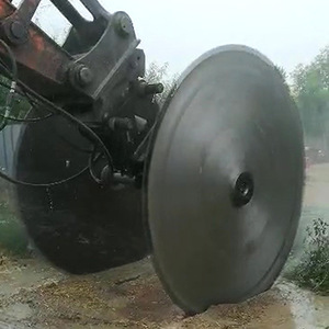 Scie à roche pour excavatrice, lame circulaire montée de 10 tonnes pour travaux de construction intensifs - Product Image 4