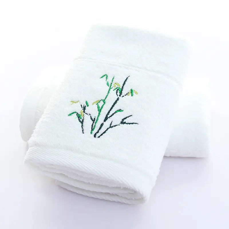 Asciugamani per Hotel a 5 stelle con Logo personalizzato biancheria da bagno in cotone turco di lusso bianco con viso a mano 100% cotone spugna asciugamani personalizzati per Hotel