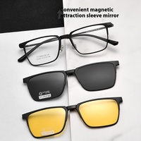 Bestfit TAC Set kacamata hitam modis pria, Model baru PC berlian polos terpolarisasi kuning penglihatan malam T93006Y