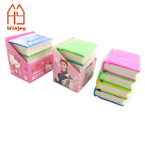 Gommes à effacer en caoutchouc à logo imprimé, en forme de crayon, mignonnes et originales pour enfants, couleurs assorties, papeterie non toxique - Product Image 6