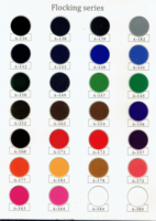 Film HTV Velours Floqué de Haute Qualité en Gros pour Usine, Vinyle Thermocollant Textile 3D Facile à Découper, 24 Couleurs, Rouleau 50cm*25m, 0.6-0.8mm
