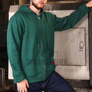 Sudadera con Capucha Reflectante de Seguridad CAT2 Verde 100% Algodón Ignífuga Nivel D - Product Image 5