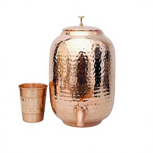 Handmade Copper <b>Water</b> Dispenser Food Grade Copper Storage <b>Container</b> Wholesale Supplier - Product Image 1