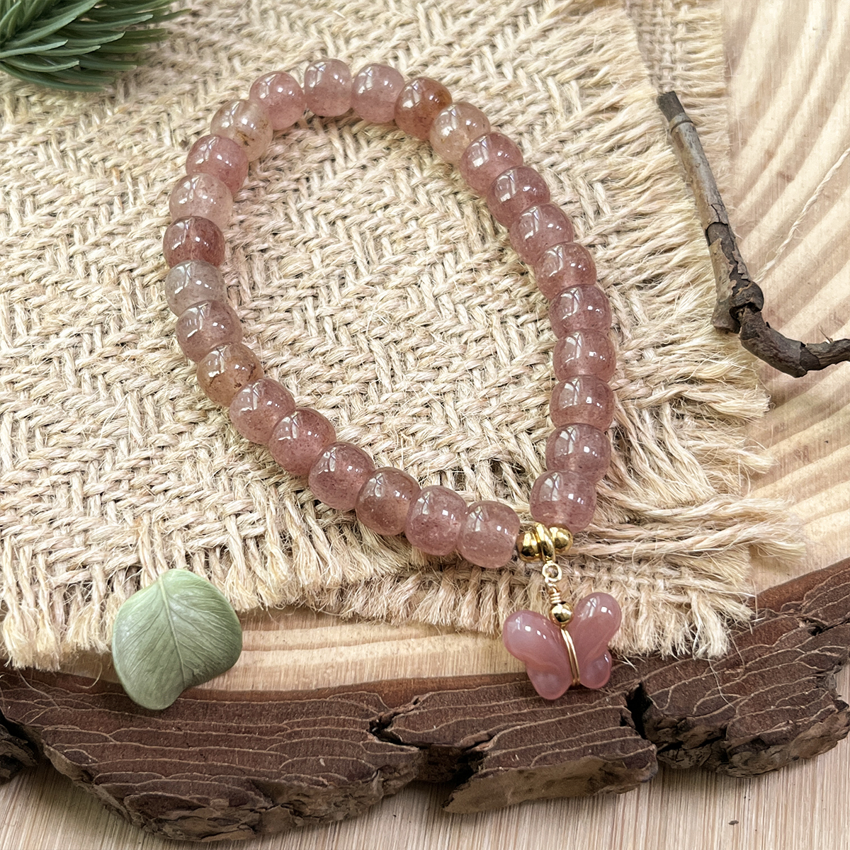 Bracelet Quartz Fraise