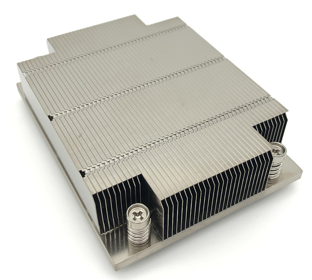 AMD Passive Fanless Desktop Computer CPU Radiator Copper Bottom 2 Heat Pipe 1u Server 7015 Blower Cooler Pc