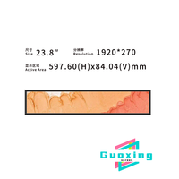 Module d'affichage LCD ultra-large étiré personnalisé de 24 pouces 1920x360 500 nits, écran haute résolution LVDS