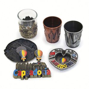 Verres à shot en cuivre et laiton gravés sur mesure, souvenirs touristiques d'Amsterdam, lieux emblématiques de pays et de villes, fournisseur chinois - Product Image 2