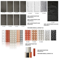 Luxe Pu Faux Pierre Artificielle Un Panneau Un Mur Mur Mur De Pierre Pu 3d Panneaux Décoratifs Pierre De Champignon