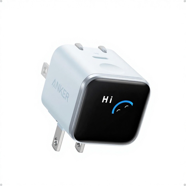 Anker A121D Nano 45W USB-C Smart Display Charger Fast Charging Smart Recognition Built-in Care Mode Compact 180 Foldable Plug