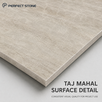 Carreaux de pierre frittée Taj Mahal polis mats pour projets d'intérieur modernes Grandes dalles de mur et de sol