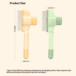Moderna pettine multifunzione per animali domestici capelli lunghi e densi per rimuovere i peli dei denti per rimuovere i peli sciolti per cani gatti in plastica One-Click - Product Image 5