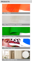 Bâche en PVC ignifuge personnalisable, tissu tissé en PVC de qualité, bâche à usages multiples