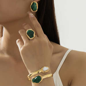 קוריאנית לא סדירה בארוק אלגנטי איטום פנינה משתזפת תכשיטים לנשים - Product Image 2