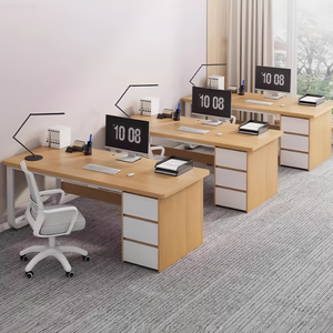 Escritorio de Oficina Moderno y Sencillo con Cajones, Fácil de Montar, de Madera Resistente, para Estación de Trabajo, Escuela, Hogar, Reuniones, Estudio, Computadora - Product Image 6