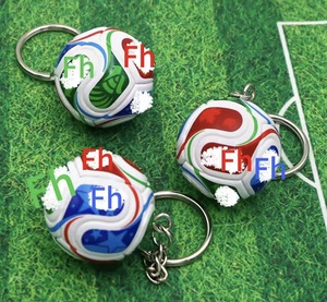 Porte-clés pendentif mini ballon de football en PU, simulation Coupe du Monde de Football 2026, souvenir de <span class=keywords><strong>match</strong></span>, cadeau créatif pour événements - Product Image 3