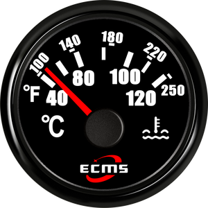 Nouveau jauges de température de l'<span class=keywords><strong>eau</strong></span> de <span class=keywords><strong>voiture</strong></span> blanc 52mm 287.4-22.4Ohm 40-120 degrés IP67 étanche 9-32V ECMS - Product Image 6