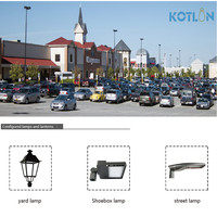 Luminaire LED ETL DLC 150W 5000K pour éclairage de zone, capteur photocellule IP66, garantie 5 ans, divers supports de montage en option