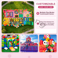 Huatong PVC Château gonflable commercial pour enfants Aire de jeux gonflable Trampoline Thème Parc d'attractions Grand parc gonflable