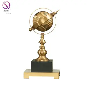 Creative home office owner desktop study furnishings metal globe ornaments for business high-end decorations gifts