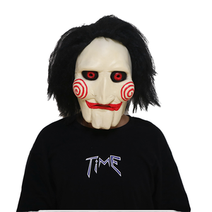 Tùy Chỉnh Đầy Đủ Đầu Mặt Nạ Cho Movie 'Saw' Bất Vui <span class=keywords><strong>Latex</strong></span> Cho Halloween Đảng Cosplay Mô Phỏng Phim Nhân Vật - Product Image 1