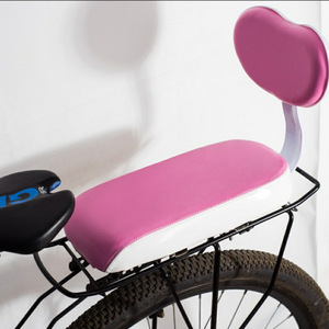 Asiento Trasero para Bicicleta con Respaldo, Cojín de Espuma, Cómodo, Unisex, para Adultos, Azul, Negro, Rosa, Marrón - Product Image 2