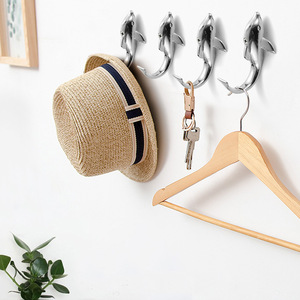 Crochets muraux originaux en acier inoxydable et alliage de zinc, forme animale créative, pour le rangement des vêtements, à utiliser à l'entrée, sur la porte ou au mur - Product Image 2