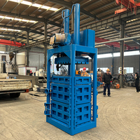 Compacteur hydraulique vertical intelligent, fonctionnement en un clic, taille d'entrée de matière personnalisable, éjection automatique des balles, presse à balles verticale