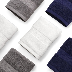 Textiles de maison de luxe, serviettes de bain <span class=keywords><strong>en</strong></span> coton, motif personnalisé, serviettes <span class=keywords><strong>en</strong></span> coton super douces, grandes serviettes pour la salle de bain - Product Image 1