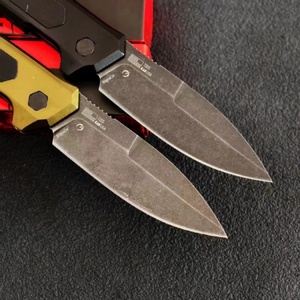 Couteau pliant FB212 N690 à pointe tombante, lame droite 20,8 cm, pour camping en extérieur, lame 5CR13MOV, manche en alliage d'aluminium + G10, OEM - Product Image 4