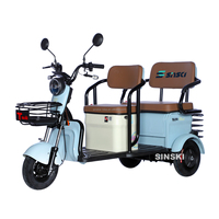 Chine 3 Tricycle électrique à trois roues pour les personnes âgées 500W Adulte Tricycle électrique Scooter Passager