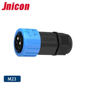 Jnicon M23 50A אות חשמל כבל חוט חשמלי IP67 מחברים עמידים למים עבור רכב אופנועים חשמליים אופנועים חשמליים