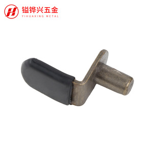 Support de plaque métallique recouvert de caoutchouc Yihuaxing D0213, connecteur de quincaillerie en fer et PVC pour meubles - Product Image 1