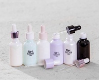 Personnalisé 1oz gouttes opale blanc verre pipette bouteille, 10ml 15ml 50ml, 100ml et 120ml disponibles.