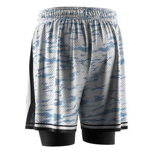 Pantalones Cortos de Baloncesto 2 en 1, Capa Base de Compresión, Capa Exterior de Malla, Diseñados para Máxima Flexibilidad - Product Image 6