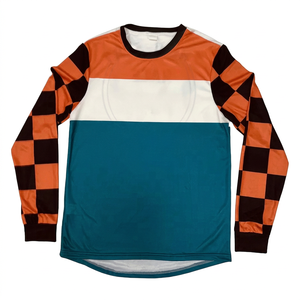 Jersey de motocicleta de secado rápido transpirable Anti-Uv para hombre y mujer, ropa deportiva de talla grande, camisa MX de carreras de manga larga para adultos - Product Image 1